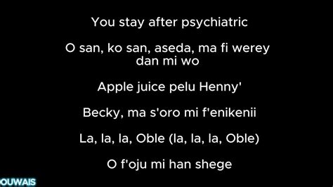 Seyi Vibez Flakky Lyrics Youtube