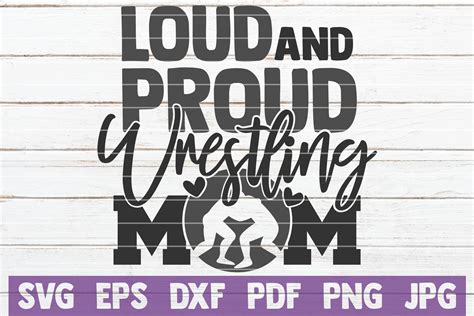 5 Wrestling Mom SVG Cut Files | Wrestling SVG Bundle (219222) | Cut