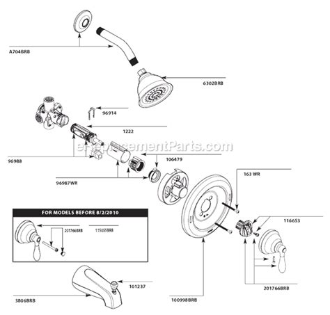 2002 cadillac escalade radio wiring diagram. Moen 82496BRB Parts List and Diagram : eReplacementParts.com