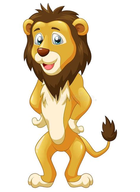 Cute Lion Cartoon Stock Vector Illustration Of Funny 91117672