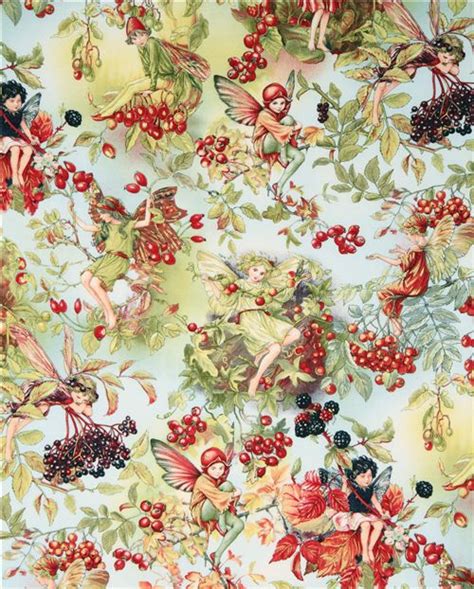 Michael Miller Fabric Autumn Fairies Berry Fairy Fabric By Michael