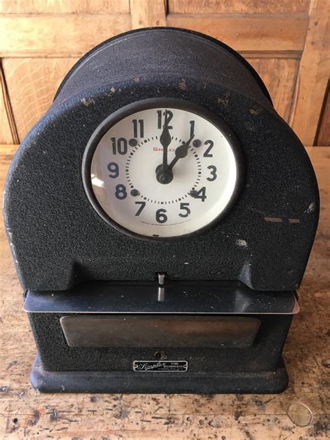 Vintage Simplex Punch Clock Time Clock Works Simplex Time Tecorder Co