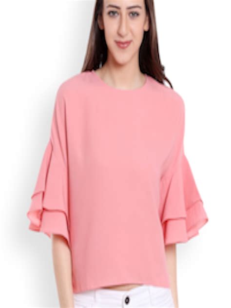 Buy 20dresses Women Pink Solid Top Tops For Women 2184889 Myntra