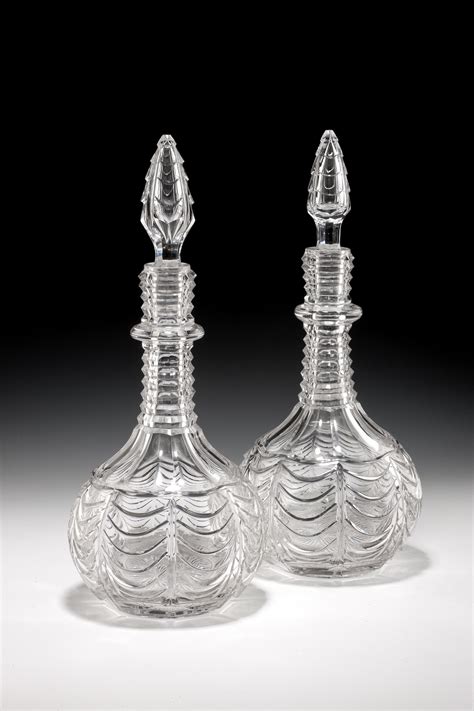 Pair Of Antiques Glass Decanters