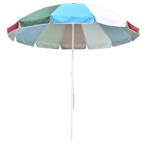 Yescom 8 Rainbow Beach Umbrella Sunshade With Tilt Sand Anchor Uv