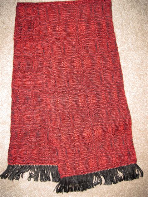Scarf Woven In An Advancing Twill Pattern From Tencel Handwoven Scarf