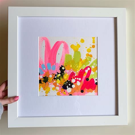 Framing Colorful Art Pieces