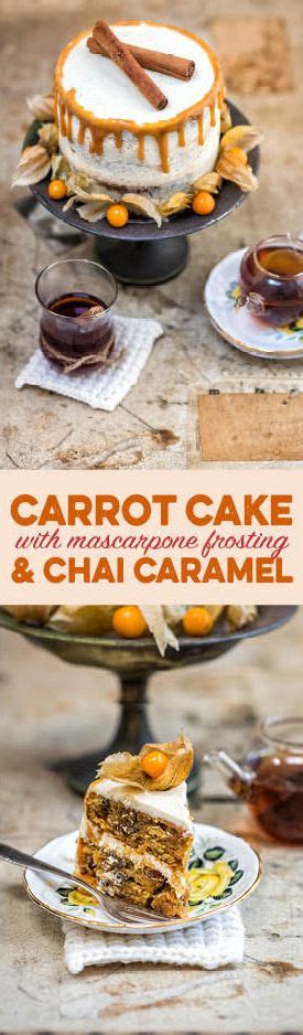 While the carrot cake cools, make the frosting. A towering four layer carrot cake with chai infused raisins, rich mascarpone frosting and ...