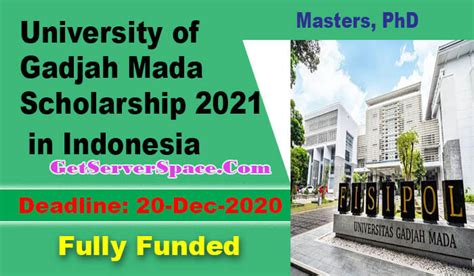 Any redistribution or reproduction of part or all of the above content in any form is prohibited. University of Gadjah Mada International Scholarship 2021 in Indonesia