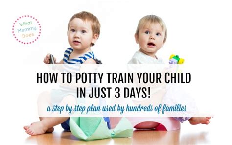 How To Potty Train A Stubborn Child In 3 Days Even Boys What Mommy