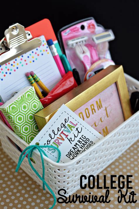 College Survival Kit With Printables