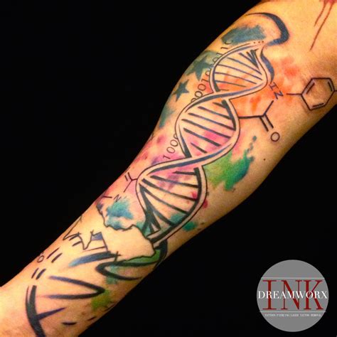 Watercolor Dna Serotonin And Dopamine By Koray Karagözler At La Graine