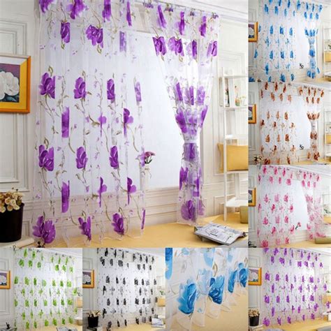 Rated 4.5 out of 5 stars. Sheer Curtains for Bedroom Voile Curtain for Living Room ...