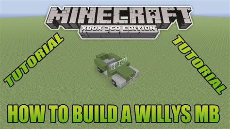 It has simplistic graphics reminiscent of minecraft. Minecraft Xbox Edition Tutorial How To Build A Willys MB ...