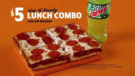little caesars pizza 5 hot n ready lunch combo tv commercial mambo