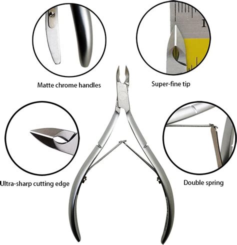 rui smiths professional carbon steel cuticle nippers for home users french handle double