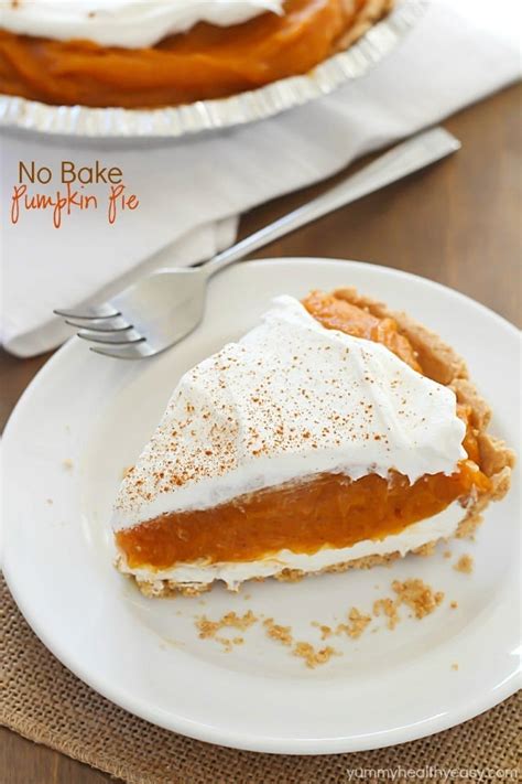 No Bake Pumpkin Pie Yummy Healthy Easy