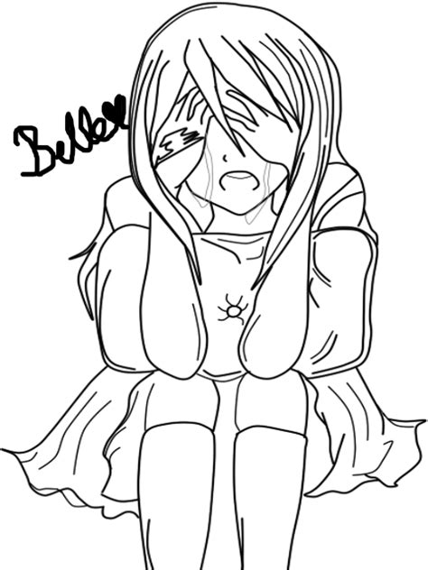 Lucy Crying Lineart By Felixne On Deviantart