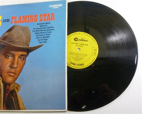 Elvis Presley Flaming Star Lp Record C1968 On Rca Camden Label