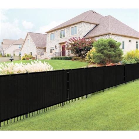 Boen 4 Ft X 50 Ft Black Privacy Fence Screen Netting Mesh With