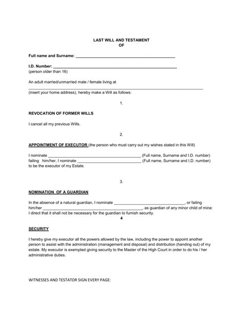 Maybe you would like to learn more about one of these? Example of a Single / Individual Last will and Testament
