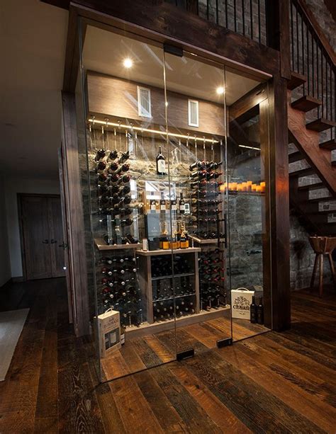 Under Stair Temperature Controlled Cable System Wine Cabinet 618 X