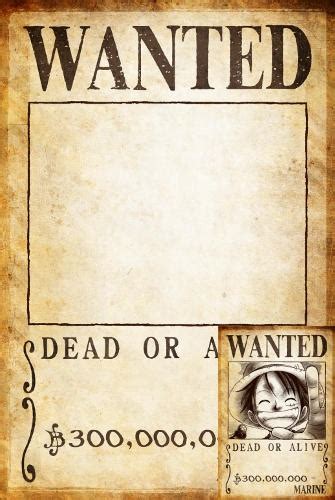 Clear One Piece Wanted Poster 300000000 By Joeyrex On Deviantart