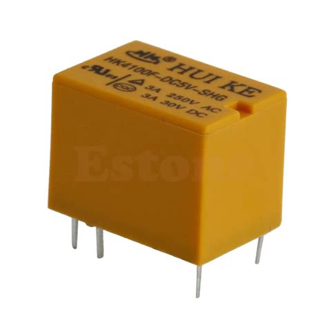 5pcslot 5v Relay Hk4100f Dc 5v Shg 3a 250vac 5vdc 6pins In Relays From