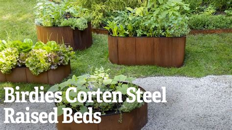 A Closer Look At The Birdies Corten Steel Raised Beds Gardeners