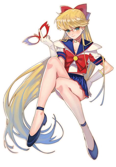 Safebooru Girl Aino Minako Aruterra Bishoujo Senshi Sailor Moon Blonde Hair Blue Eyes Blush