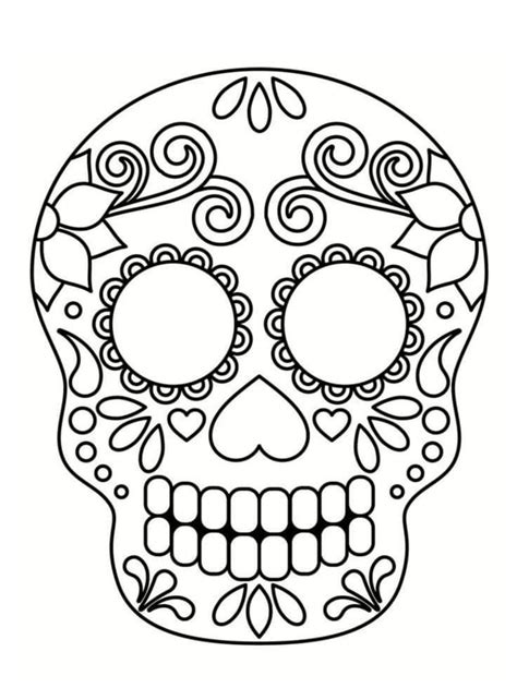 Épinglé par mariana garcia sur Cubre boca  Coloriage tête de mort