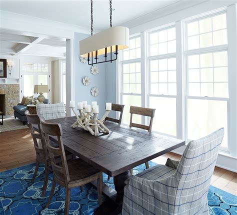 It does not include any other featured product other than around a counter height table. Splashy trestle dining table in Dining Room Beach Style ...