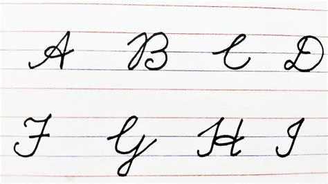 Abcd Capital Letter Capital Letter Cursive Writing English Alphabet A