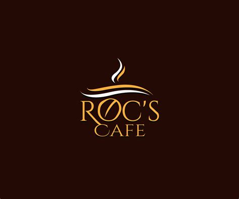 Elegant Modern Cafe Logo Design For Rocs Cafe By Mb Design India