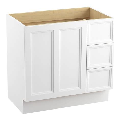 Check spelling or type a new query. Damask 36" Vanity Base Only with Toe Kick, 1 Door and 3 ...