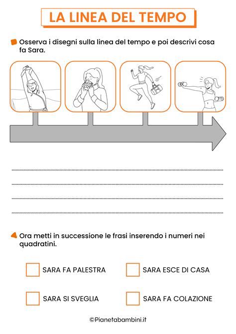 La Linea Del Tempo Schede Didattiche Per La Scuola Primaria