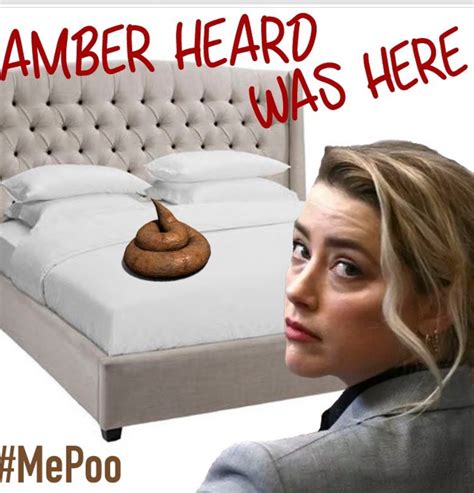 Photo Amber Heard Was Here Me Poo Meme