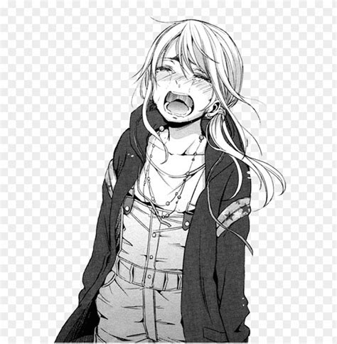 Free Download Hd Png Manga Drawing Anime Crying Manga Girl Cryi Png
