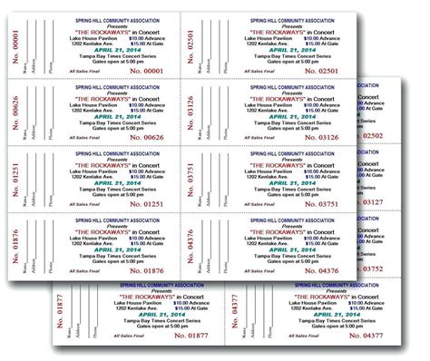 Avery Event Ticket Templates Free Printable Templates