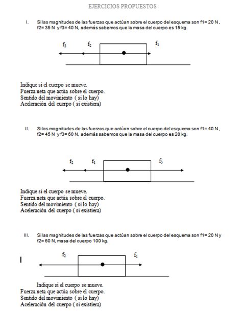 Fisica Para Mis Alumnos Ejercicios Propuestos Para Segundo Medio