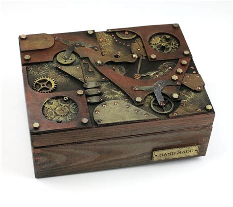 Steampunk Box Diy Box Crafts Altered Boxes Tea Jewelry