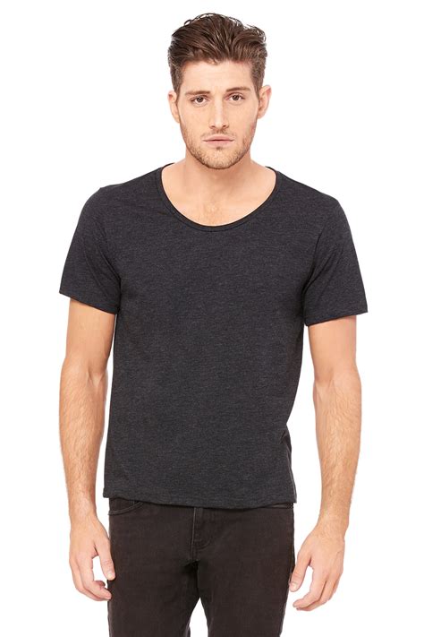 Mens Wide Neck Tee Bella Canvas