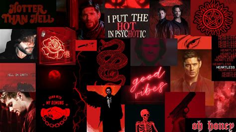 We ve got 48 great wallpaper images hand picked by our users. Supernatural Aesthetic Red Wallpapers - Wallpaper Cave