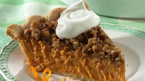 While i prefer pie to cake and other desserts, i don't make pies very often because i find pie crust to be too fussy. Streusel-Topped Pumpkin Pie recipe from Pillsbury.com