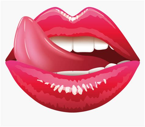 lips and tongue cartoon