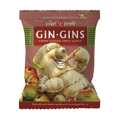 Gin Gins® Spicy Apple Ginger Chews The Ginger People Eu