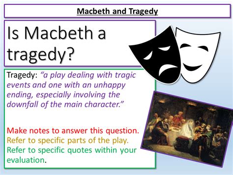 Further study full book quiz. Macbeth - Tragedy | Tragedy, Differentiated lesson, English gcse revision