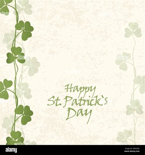 St Patricks Day Card Stock Vector Image Art Alamy