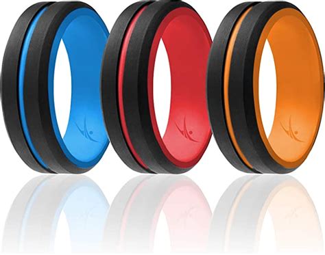 Roq Silicone Wedding Ring For Men 643 Packs Or Single Ring Mens