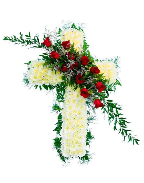 Funeral Cross Flower Arrangement Durban Florist
